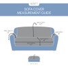 SureFit Mink Sofa Furniture Cover in Dark Gray