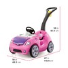 Step2 Whisper Ride II Ride On Push Toy Car, Pink