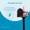 Architectural Mailboxes Coolidge Galvanized Steel Mailbox Post, Compatibility Code F,