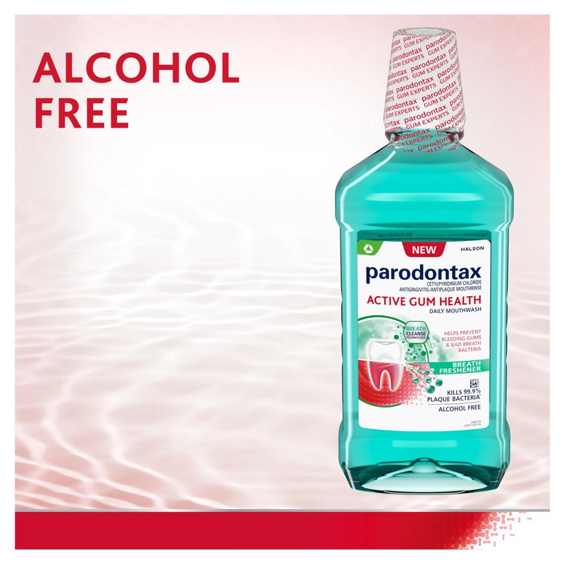 Parodontax Active Gum Health Breath Freshener Mouthwash, 3 x 16.9