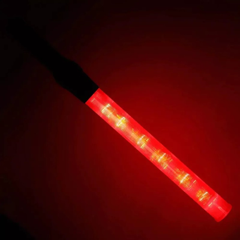 SH 5 Bastones Luminosos Vial Trafico Luz Led Naranja Paquete