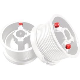 White Series 400-12 Garage Door Cable Drum Up to 12' Feet High Door, Large Standard-Lift, Heavy Duty Garage Door Parts and Hardware (Pair)