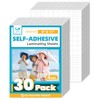 T&W SAME FILM 30 Pack Self Adhesive Laminating Sheets, 4mil,