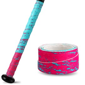 INSUM 1.1mm Bat Grip Tape, Greek Key Double-Stamping Textured, Baseball & Softball Bat Tape for All-Weather Performance, Non-Slip, Precut for Easy Install