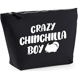Hippowarehouse Crazy chinchilla boyprinted make up cosmetic wash bag 18x19x9cm