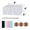 OEMVALATY 10-Pack Gift Boxes,9x9x4 Inch Magnetic Gift Boxes with Lids