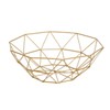 Soulnioi Fruit Bowl Geometric Fruit Basket Iron Storage Basket Decorative