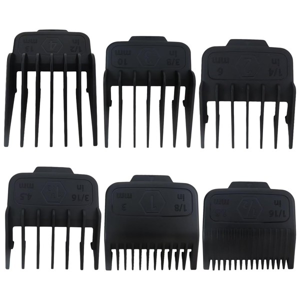 New Professional Magnetic Guards Set, 1.5mm/3mm/4.5mm/6mm/10mm/13mm Replacement Clipper Combs Compatible