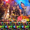 Pack of 4 Disposable Neon Light Tablecloths Let's Shine Tablecloths