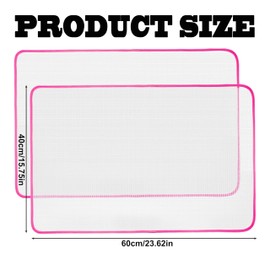 2Pcs Anti-Scorch Mesh Cloths,Polyester Non-Slip Ironing Mat,Scorch-Saving Insulation Press Cloth for Ironing,Mesh Ironing Mat,Insulated Mesh,Mesh Cloth Ironing Pad,Ironing Cloth to Protect Clothes