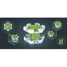 Ravensburger GraviTrax PRO Vertical Turntable Add On Extension Accessory - Marble Run, STEM, Construction Toy for Kids Age 8 Years Up, Black