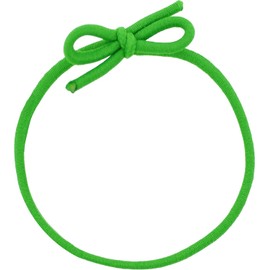 Mandala Crafts 4.5 Inches Pre-Tied Stretch Loops with Pre Tied Bows from Elastic Ribbon - 100 Green Elastic Bows Boxes Bows Tags Gift Elastic Wrapping Cord String