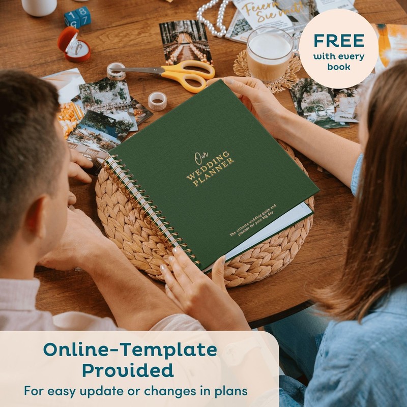 Timeless Premium Linen Wedding Planner Book and Organizer – Wedding