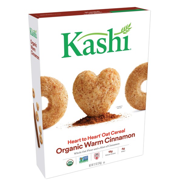 Kashi Heart to Heart Organic Warm Cinnamon Oat Cereal - Kosher, 12 Oz Box
