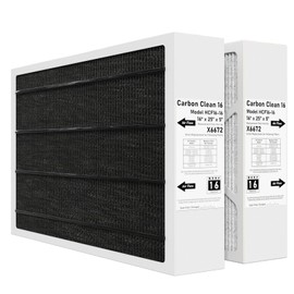 X6672 MERV 16 16x25x5 Furnace Filter Compatible with Lennox X6672 Healthy Climate Carbon Clean for Furnace HVAC System, Part #HCF16-16, 16x25x5 (Actual Size: 15.7 x 24.7 x 4.4 In), 2 Pack