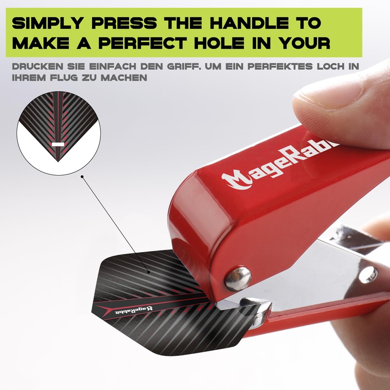 MageRabbit Dart Flight Hole Punch Tool, Dart Flight Hole Punch