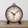 Peakeep 4" Small Battery Operated Antique Retro Analog Alarm Clock