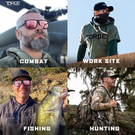 TOROE Classic RANGE TR90 Frame Polarized Unbreakable Sunglasses with Hydrophobic Coated Polycarbonate AR Lenses (Matte Black | Rose Pink (CAT3))