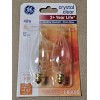 GE 8 BulbsGE 40 Watt Crystal Clear Bent Tip CA-Type