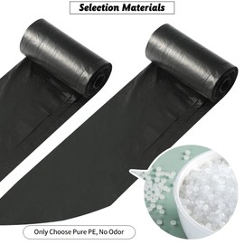 10 rollos de bolsas de basura, 200 bolsas de basura fuertes – Bolsas de basura de 0.5 galones para mini cubo de basura de coche, mini cubo de basura de escritorio, se adapta a latas de basura de 2 litros o menos (20 unidades (paquete de 10))