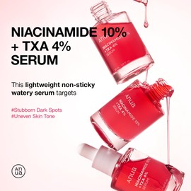 ANUA 10% Niacinamide+ 4% Tranexamic Acid Serum, Ceramide, Hyaluronic Acid, Vitamin B12 natural color, for Sensitive skin, Korean Glass Skin, Fragrance-Free (30ml /1.01 fl.oz.)