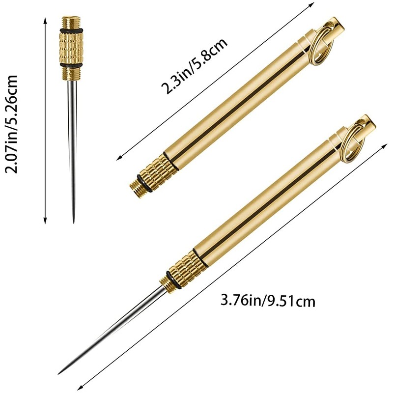 3 PCS Portable Toothpicks, Titanium Toothpicks Toothpick with Key Ring