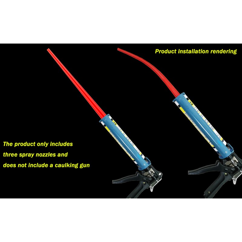 ANZHUO 2 PACK Caulking Nozzle Extension Tube caulk tube adapters,caulking