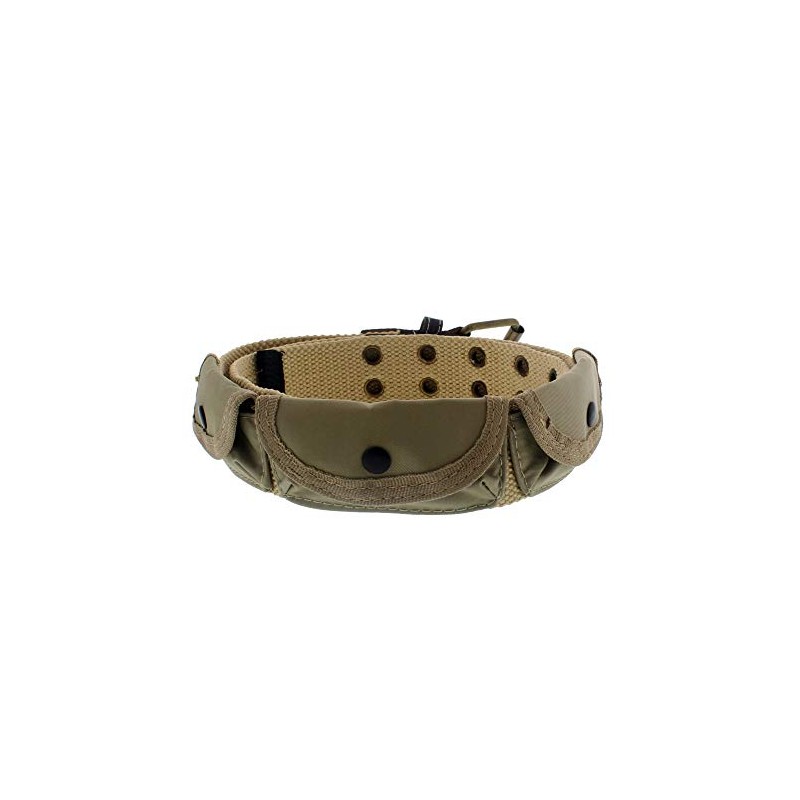 Zac's Alter Ego 2 Row Eyelet Canvas Belt with 3