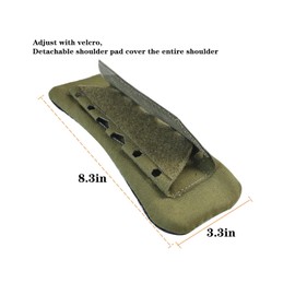 Hdlsina Shoulder Strap Pads Detachable with Breathable elastic mesh Cushion for Weighted Vest (Green)