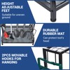 Garden Tool Organizer, Yard Tools Rack Holds 55 Long-Handled Tools/Rakes/Brooms