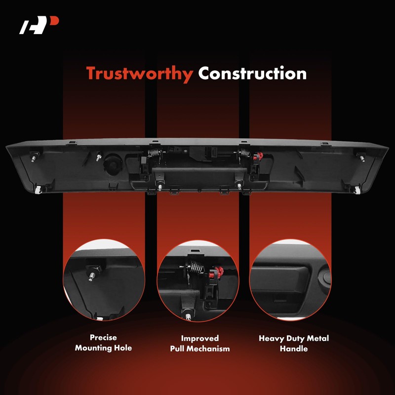 A-Premium Upgraded Metal Tailgate Handle Liftgate Latch Handle with Keyhole