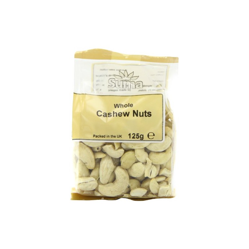 Suma Whole Cashew Kernels 125 g (Pack of 6)