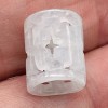 Unbranded Jade AAA Carved Barrel Beads | 11x9mm | White