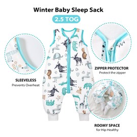 Mosebears Baby Sleeping Bag All Year Round Children's Sleeping Bag Winter 2.5 Tog 100% Organic Cotton Sleeping Bag Various Sizes Autumn Winter Sleeping Blanket