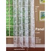 Today's Curtain Floral Vine Lace Panel 72", White, 60W x