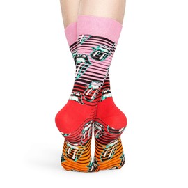 Happy Socks Colourful Classic Cotton Socks for Men and Women - Rolling Stones: Ruby Tuesday, size: 36-40