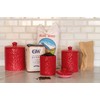 10 Strawberry Street Kitchen Canister Set, 3 Piece, Fleur Red