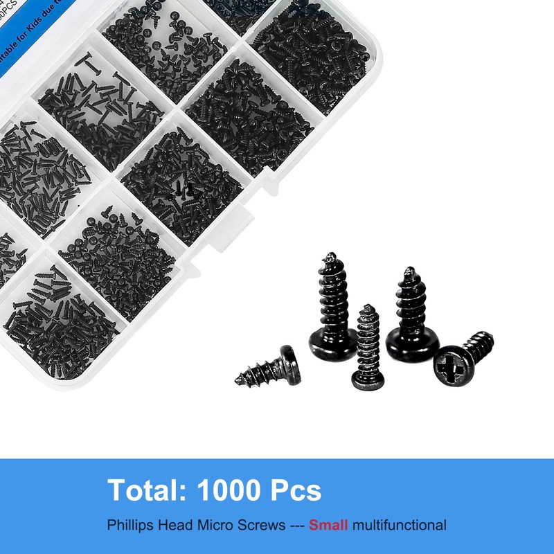 MEIYYJ Small Pan Head Self-Tapping Screws PA Phillips Head Micro
