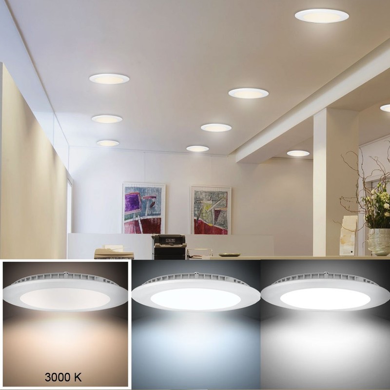 V-TAC 18W LED Premium Panel - ceiling recessed downlight with