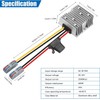 Mzhou 30-90V to 24V 20A 480W DC-DC Buck Converter Voltage