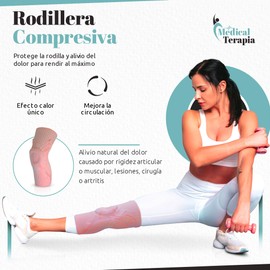 Medizinische Kniebandage für Damen und Herren, Kompressions-Kniebandage für Arthritis, Gelenkschmerzen, Bandverletzungen, Meniskusriss, Sehnenentzündung, Laufen, Sport, Rosa, Größe L - 1 Stück