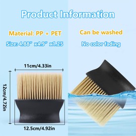 ZEACCT Car Interior Dust Removal Brush, High Density Ultra Soft Detail Brush, Car Dashboard Dust Removal Brush, Soft Bristles Detail Brush, Suitable for Car Dashboards