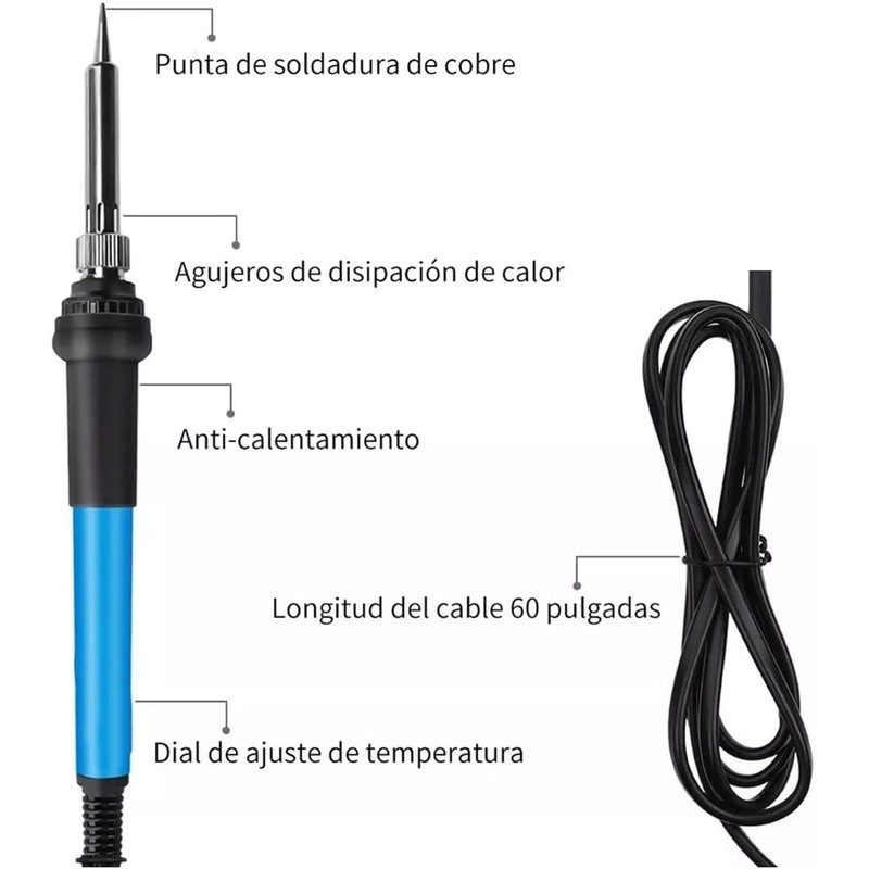 Electric Soldering Iron Set, 60W Adjustable Temperature Soldering Iron Tools