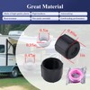 2 Pcs Black Plastic Low Point Drain Seals/Caps with Sealing