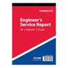 Ocean Pads Engineer Service Report Book with Inspection Description Timesheet