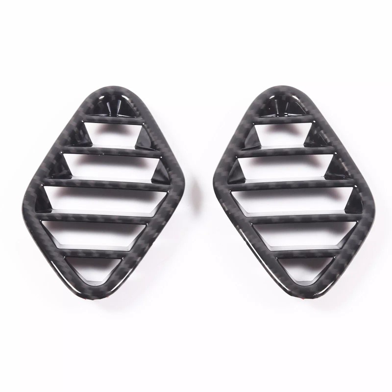 Ynei ABS Carbon Fiber Dashboard Air Vent Cover Trim Fits