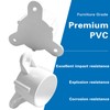 ANPTGHT 1-1/2" PVC Table Leg Cap Fittings, Furniture Grade Rod