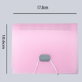 4 PCS Color Caramelo A6 Organizador de archivos de acordeón, Organizador de Archivos de Acordeón de 13 Bolsillos, Cartera de Plástico para Tarjetas, Mini Carpetas Expansivas Organizativas Portátil