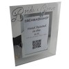 Bride & Groom Photo Frame Portrait (Silver) with Crystals