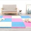 9 Tiles Interlocking Foam Mats 0.4inch Thickness Foam Floor Mats